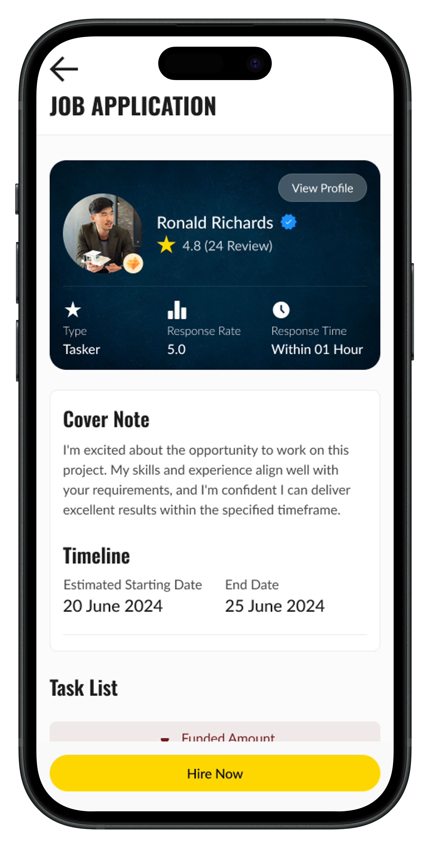 Peresia mobile app interface 4